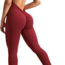 YEOREO Short Sleeve Jumpsuits for Women Lizvette Padded Workout Rompers Sexy Backless Gym Bodycon (Small, Burgundy)