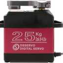 ZOSKAY Servo High Torque Metal Gear Standard Digital Servo 25KG/0.13S 6.8V for 1/8 1/10 RC Cars (Control Angle 180)