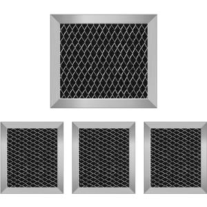 4Pcs Microwave Charcoal Filter Replacement for 8206230A, Maytag and Whirlpoo Microwave Filter Replacement 5.35" x 5.03" Air Carbon Filter