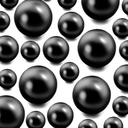 TMCLHXYNF 150Pieces Floating NO Hole Pearls for Centerpiece Glass Vases,Floating Black Pearls Beads for Tall Vase Filler Floatings Candles for Wedding Table Decor, Pack of 2