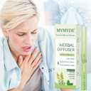 Herbal Diffuser Sticks Upgraded - Thyme & Mint Extract - Designed for Lung Detoxification and Oral Freshness - Soothing Relaxation Sticks - Your Choice for Health and Aromatherapy