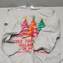 Tree Tops Glisten And Children Listen To Nothing Xmas Long Sleeve T-Shirt, Large