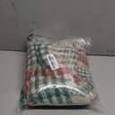 G Lake Green Red Plaid Blanket Throw Acrylic Soft Reversible Dyed Fringed Bed Blanket for Christmas Indoor Decorations 50" W x 67" L -Christmas Color