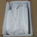 Foraineam 4 Pack 15 oz White Porcelain Oval Baking Dishes, 8.8 x 5.5 x 1.8 Inch Au Gratin Pans Small Table Serving Dish, Lasagna Pan Crme Brulee Bakeware Set with Double Handles, Dishwasher Oven Safe