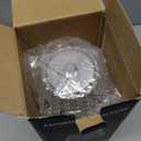 Nusogon Cordless Touch Table Lamp, 3500mAh LED Rechargeable Small Dask Lamp, 3 Colors Dimmable Battery Operated Crysta Lamp for Bedroom Restaurant Kitchen Home Decor, Black