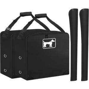 SIRUITON 2Pack Dog Playpen Storage Bag, Fits 40" H 8 Panels and 9 StakesSuitable for Foldable Exercise Pet Playpen, Dog Fence Travel Bag, with Reinforcing Plate & Shoulder