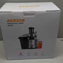 Juicer Machines 1300W Juicer Vegetable and Fruit, Power Juicers Extractor with 3" Feed Chute, Centrifugal Juicer with High Juice Yield, Easy to Clean&BPA-Free, Dishwasher Safe-Silver-Black
