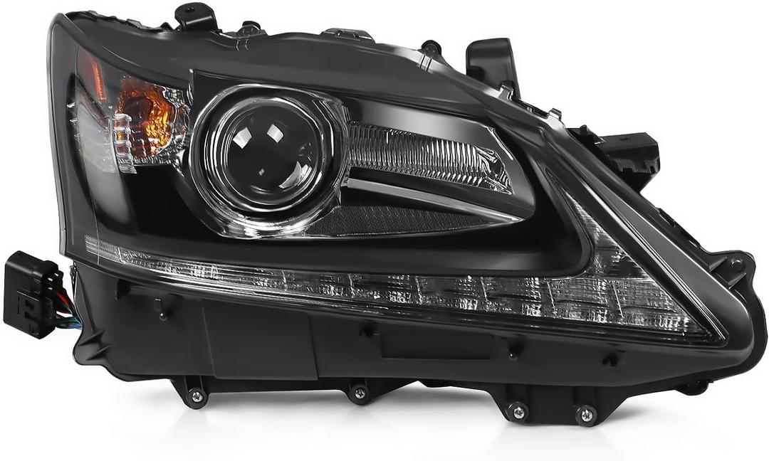 Passenger Side Xenon Headlight Compatible with 2013-2015 GS350/GS450h Headlamp w/o AFS Replaces 8114530F80 LX2503161 Right