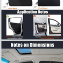 XCBYT Car Window Shades - 4 Pcs Car Privacy Curtains - 100% Block Light Car Window Covers - Magnetic Side Window Sun Shade Keeps Cooler for Breastfeeding, Taking a nap, Changing Clothes, Camping