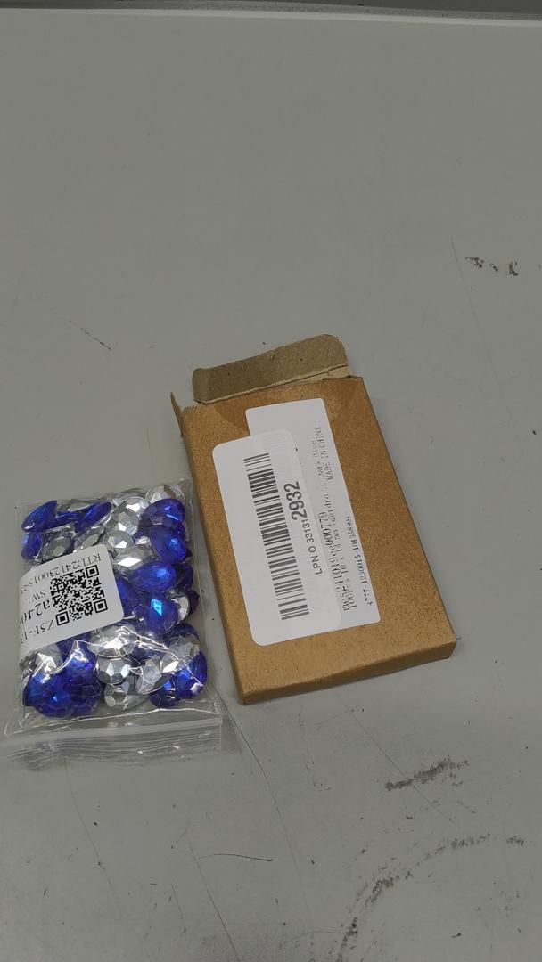 MECCANIXITY 100Pcs 10 x 14 mm Teardrop Rhinestones Acrylic Pointed Back Rhinestone Beads Gems for Jewelry Making Costume Crystal Embellishments Crafts