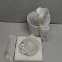 Cordless Table Lamp Rechargeable, LED Table Lamps with Touch Control, Stepless Dimmable Bedside Lamp, 6000mAh Battery Operated USB-C Lamp for Bedroom, Dining, Patio, Small Fabric Lamp Gold 2PCS