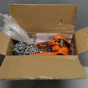 VEVOR Manual Lever Chain Hoist, 1T 2200LBS Capacity Heavy Duty Come Along, 10FT Lift G80 Alloy Steel Chain with Dual Pawl Mechanical Brake,360Rotating Hooks, for Warehouse Construction Garage (Orange)