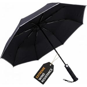 Uzi Tactical Self Defense Umbrella Windproof Unbreakable Fiberglass with Carbide Tip - Lightweight, Large, Portable, Travel Umbrella for Men & Women Combat-Ready for Rain, Snow & Wind, 44 Inch