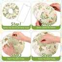 Honoson 12 Pcs Wildflower Paper Lanterns Spring Floral Wildflower Party Decorations Hanging 10 Inch Chinese Lanterns for Wedding Bridal Shower Baby Shower Tea Party Decorations