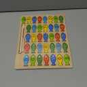 Magnetic Wooden Fishing Game Toy for Toddlers, Alphabet Fish Catching Counting Games Puzzle with Numbers and Letters, Preschool Learning ABC Math Educational Toys 3 4 5 Years Old Girl Boy Kids (Multicolor)