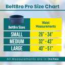 BeltBro Pro for Men and Women Elastic No Buckle Invisible Belt Patented Metal Free TSA Soft Adjustable Side Tactical Belt (Blue)