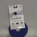 Reusable Fastening Tape Cable Ties 3/4 Inch Double Side Hook Roll (25 Yard, Purple)