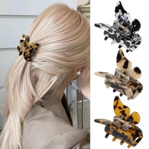 Butterfly Hair Clips Hair Claw Butterfly Tortoise Shell Jaw Clips 2.3 inch Beautiful Hair Accessories for Girls and Women. (3 pack) (3 New color)