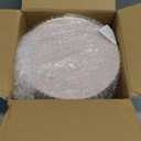 Nervure 100Pieces Pink and Gold Plastic Plates - 7.5inch Disposable Pink Salad/Dessert Plates - Heavy Duty Plastic Plate Ideal for Wedding & Party