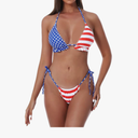 Bikinis Swimsuit Set for Women Swimwear Triangle Bathing Suit Tie String Thong, XS