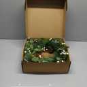 J'FLORU Christmas Wreaths for Front Door 20 Inch Artificial Christmas Wreath White Winter Wreath with Berries Pine Cones Pine Needles for Xmas Winter Holidays