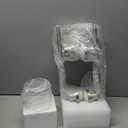 Unicozin Bathroom Light Fixtures, 4 Light Vanity Lights for Bathroom, Brushed Nickel Wall Lamp with Clear Glass for Mirror, Living Room, Hallway, Cabinet, E26 Base