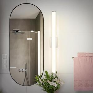 ASD LED 36" Vanity Wall Mount Light Fixture, Linear Bathroom Lighting Bar | 3CCT, Dimmable, Energy Star, ETL Listed | 30W 2100LM 3000-5000K 120V | Long Tube Bath Sconce Over Mirror | Nickel (36 Inch (1pk))