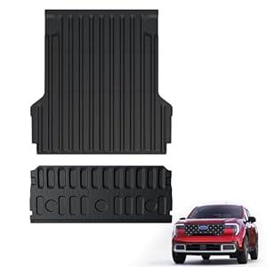 Mabett Truck Bed Mat and Tailgate mat for Ford Maverick Accessories 2025 2024 2023 2022, Replacement All-Weather Truck Bed Liner Custom Fit Maverick Gasoline/ Hybrid Mabett Truck Bed Mat and Tailgate mat for Ford Maverick Accessories 2025 2024 2023 2022, Replacement All-Weather Truck Bed Liner Custom Fit Maverick Gasoline/ Hybrid