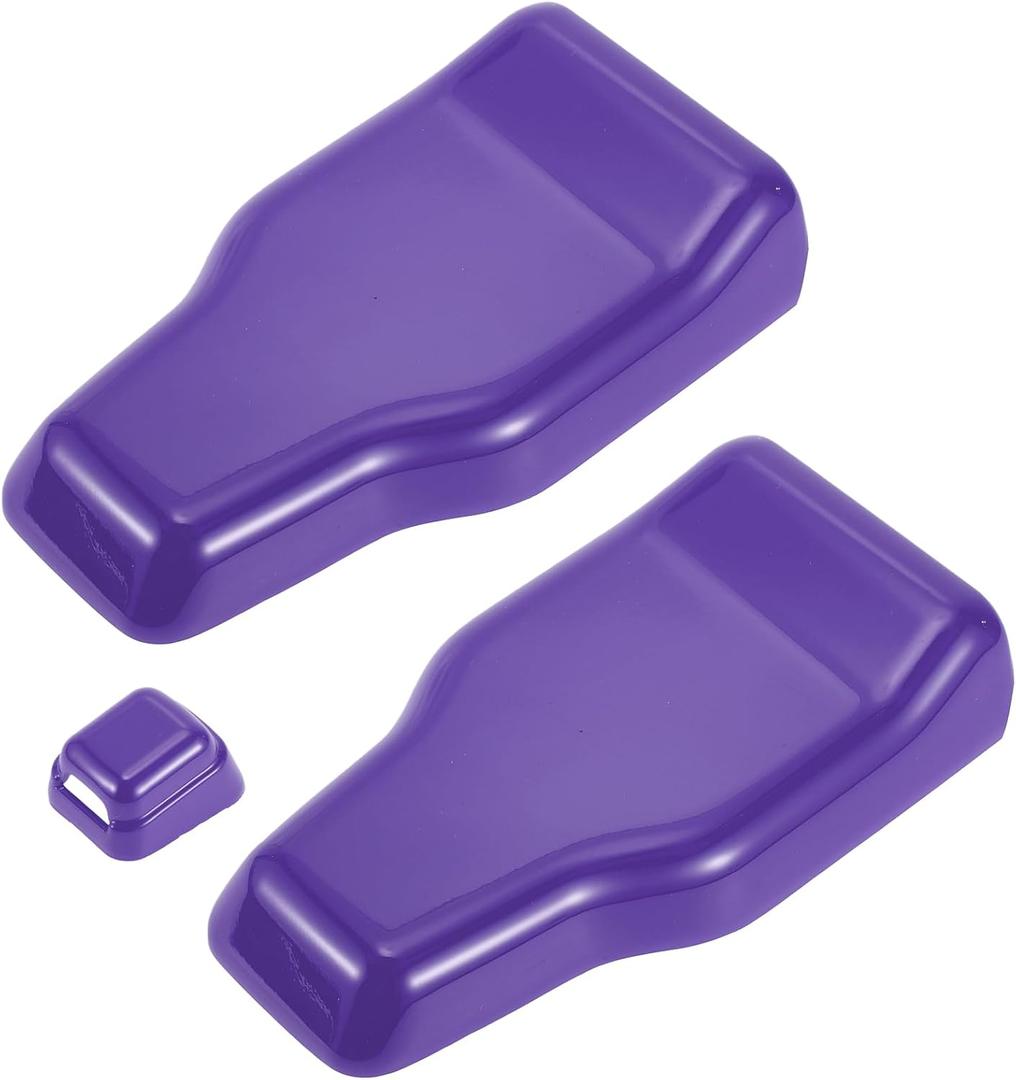 1 Set Rear Tail Door Window Hinge Rain Wiper Nozzle Cover for Jeep Wrangler JL JLU 2018-2024 Rear Window Hinge & Nozzle Decor Decals ABS Purple