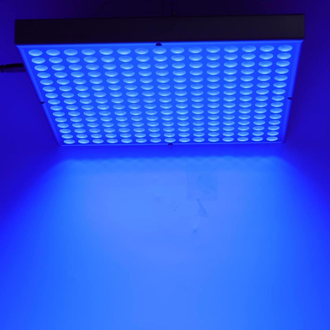 Home Use Tanning Lamp, 15w 460nm Full Blue Self Skin Tanning Light with 225pcs LEDs,Facial Tanning Lamp, Blue Light Therapy Panel, Large Area Lighting Hanging Use