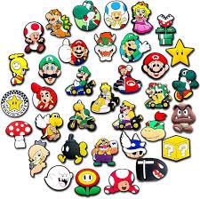 35Pcs Cartoon Croc Charms for Shoe, Cartoon Shoe Charms for Clogs Sandals Decoration, Pack Of 2