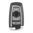 Key Fob Cover Shell Case Replacement 4 Buttons Key Fob Remote Control Shell Case - Compatible for BMW 1 2 3 4 5 6 7 Series E90 E92 E93 X5 F10 F20 F30 F40