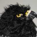Black Eagle Mask Novelty Latex Hawk Mask Closed Mouth Eagle Head Mask Animal Costume Bird mask for Party Festival Halloween Masquerade