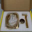 FTVOGUE Solid Brass Wall Mount Shower Toilet Bathroom Handheld Bidet Diaper Spray Sprayer Shattaf Kit