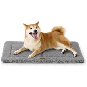 Bedsure Washable Dog Crate Bed for Large Dogs, Soft Foam Floor Pet Mat, Versatile Lightweight Pet Crate Pad for Cages (35x23 in)