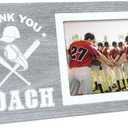 Sumind Sport Graduation Coach Picture Frame Football Softball Baseball Soccer Basketball Volleyball Graduation Photo Frame Thank You Coach Gift 4x 6 inch(Baseball)