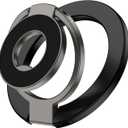 Magnetic Phone Ring Holder for Samsung Galaxy S25 Ultra S25 S24 FE S24 Ultra, Removable Magsafe Phone Grip with Kickstand for iPhone Air 17 Pro Max 16e 16 15 14 13 12 Pro Max, Fit Magnetic Car Mount