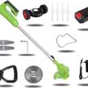 Electric Lawn Mower, Wireless Electric Grass Trimmer 2000W Portable Lawn Mower Adjustable Brush Cutter Weeder Pruning Tool Gardening Machine (Color : Type B, Size : Small)