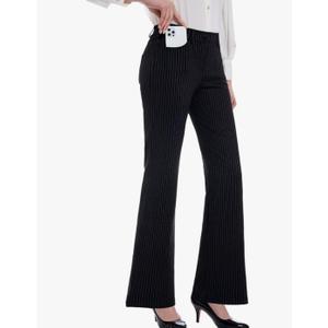 Tapata Women's 28''/30''/32''/34'' Stretchy Bootcut Dress Pants with Pockets Tall, Petite, Regular for Office Work Business L
