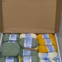 Coopay Crochet Kit for Beginners, Crochet Starter Kit for Blanket, Granny Squares Video Instructions, Easy to Learn Knitting for Beginner (Green - Daisy)