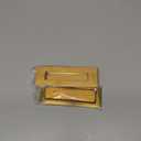 Malimali Recessed Finger Flush Pulls for Pocket, Sliding Barn Door - Brushed Gold Stainless Steel Rectangular Door Pulls (2 Pack) 6 Inch