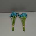 Letjolt Teal Calla Lily 20Pcs Artificial Flowers Bouquet for Wedding Bride Shower Blessing Gift Home Decoration Faux Calla Lilies Flower, 20 Pieces