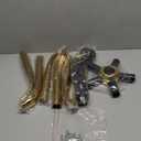 Frassie Office Chair Base Replacement with Wheels, Heavy Duty 2500LBS Metal Stool Chair Base, 28 inch Desk Chair Base Replacement Part (Gold)