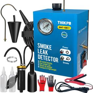 Smoke Machine Automotive, EVAP Smoke Machine Leak Tester Built-in Air Compressor, Professional Smoke Leak Detector for Car, 12V DC Vacuum Diagnostic Tester Tool for Pipe System, Fuel and More Leak
