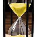 Hourglass Timer,Sand Timer,Timer 30/60 Minutes,Sand Clock,Metal Bracket,Children's Safety Hourglass,Versatile Classical Hourglass,Office and Home Accessories,19 * 8.5  