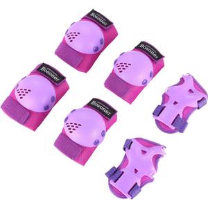 BOSONER Kids/Youth Knee Pads Elbow Pads Wrist Guards Set for 3-15 Years, Child Protective Gear Set for Roller Skates, Cycling, BMX Bike, Skateboard, Inline Skating, Scooter Riding Sports (Purple)