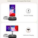 Magnetic Charger Stand for Samsung S26 Ultra/S26+/S26/S25/S24/Z Flip7/Z Flod7 & iPhone Air/17/16/15/14/13/12, Detachable Wireless Charging Station Compatible with MagSafe