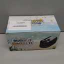 Bubble Machine, Automatic 18000+ Per Minute Big Bubbles Blower Maker for Kids Toddlers with 2 Speeds,6 Wands,Operated by Plugin or Batteries for Outdoor/Indoor Birthday Parties,Wedding (Black)