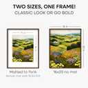 Homeforia 16 by 20 Picture Frame Brown Wood, Mortise & Tenon Walnut 16x20 Poster Frames with Mat 11x14 for Wall, 20x16 Dark Wooden Frames Matted to 11 x 14 inch Art, Tempered Glass, Wall Kit, Set of 1
