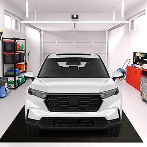 7.8x16 FT Garage Floor Mat for Golf Cart, Mid-Size SUV, Non-Slip Heavy Duty Oil Mat, Under Car Containment Garage Rugs, Felt and Rubber Material Mat